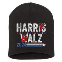 Funny Harris Walz 24 Harry Balz 2024 Meme Democratics Vote Short Acrylic Beanie