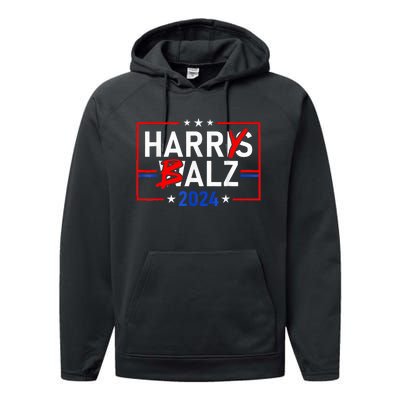 Funny Harris Walz 24 Harry Balz 2024 Meme Democratics Vote Performance Fleece Hoodie