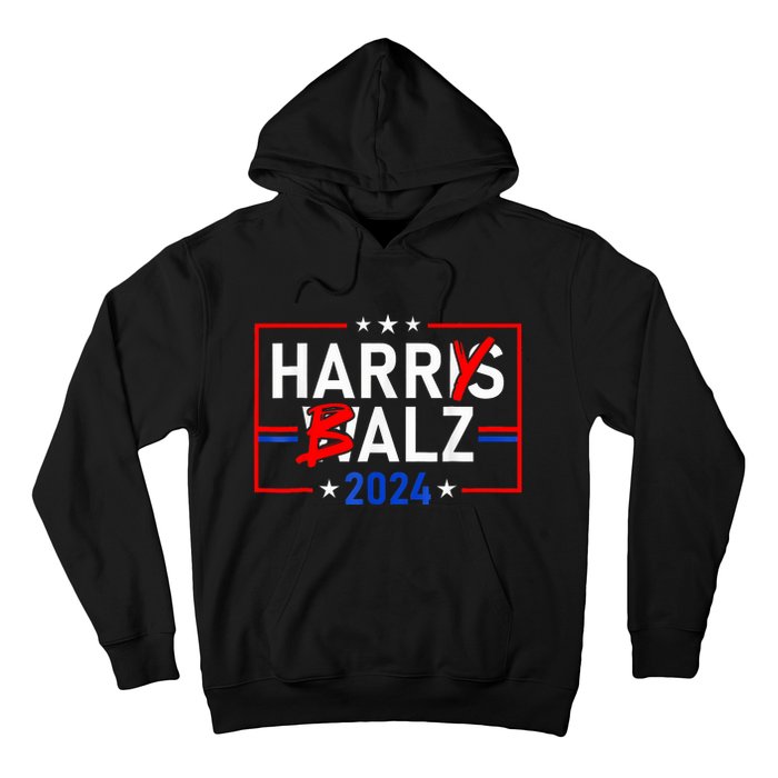 Funny Harris Walz 24 Harry Balz 2024 Meme Democratics Vote Hoodie