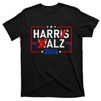 Funny Harris Walz 24 Harry Balz 2024 Meme Democratics Vote T-Shirt