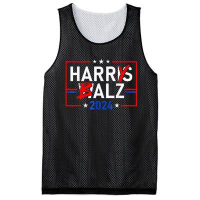 Funny Harris Walz 24 Harry Balz 2024 Meme Democratics Vote Mesh Reversible Basketball Jersey Tank