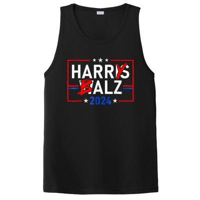 Funny Harris Walz 24 Harry Balz 2024 Meme Democratics Vote PosiCharge Competitor Tank