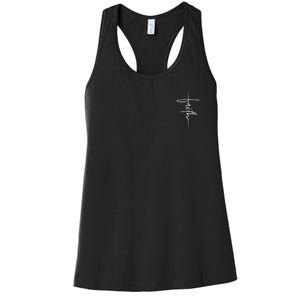 Faith Hand Written Calligraphy Christian Front And Back Print Women's Racerback Tank