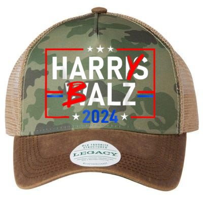 Funny Harris Walz 24 Harry Balz 2024 Meme Democratics Vote Legacy Tie Dye Trucker Hat