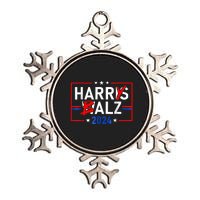 Funny Harris Walz 24 Harry Balz 2024 Meme Democratics Vote Metallic Star Ornament