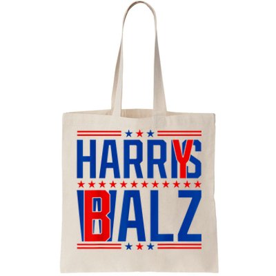 Funny Harris Walz 24 Harry Balz 2024 Meme Democratics Vote Tote Bag