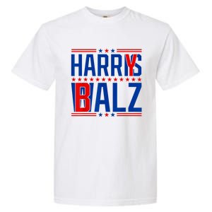 Funny Harris Walz 24 Harry Balz 2024 Meme Democratics Vote Garment-Dyed Heavyweight T-Shirt