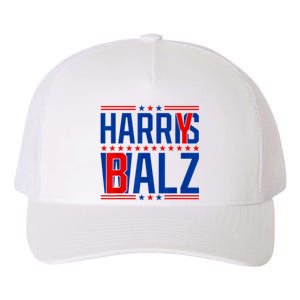 Funny Harris Walz 24 Harry Balz 2024 Meme Democratics Vote Yupoong Adult 5-Panel Trucker Hat