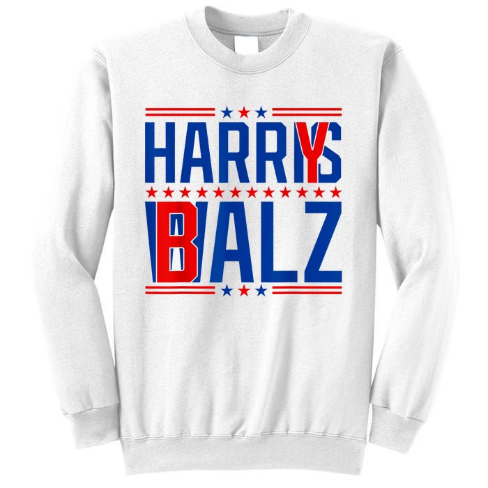 Funny Harris Walz 24 Harry Balz 2024 Meme Democratics Vote Sweatshirt