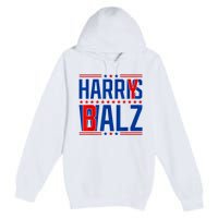 Funny Harris Walz 24 Harry Balz 2024 Meme Democratics Vote Premium Pullover Hoodie