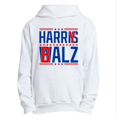 Funny Harris Walz 24 Harry Balz 2024 Meme Democratics Vote Urban Pullover Hoodie