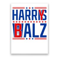 Funny Harris Walz 24 Harry Balz 2024 Meme Democratics Vote Poster