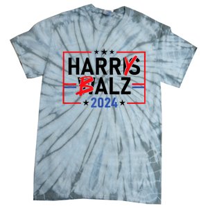 Funny Harris Walz 24 Harry Balz 2024 Meme Democratics Vote Tie-Dye T-Shirt