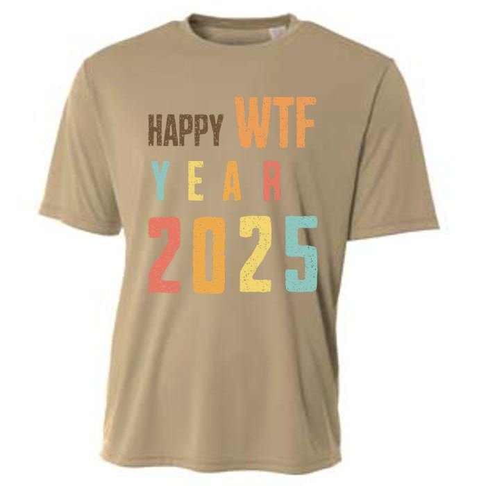 Funny Happy Wtf Year 2025 Quote New Year 2025 Cool Happy Wtf Cooling Performance Crew T-Shirt