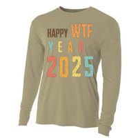 Funny Happy Wtf Year 2025 Quote New Year 2025 Cool Happy Wtf Cooling Performance Long Sleeve Crew