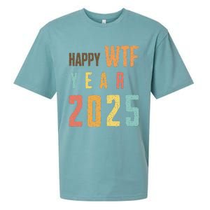 Funny Happy Wtf Year 2025 Quote New Year 2025 Cool Happy Wtf Sueded Cloud Jersey T-Shirt