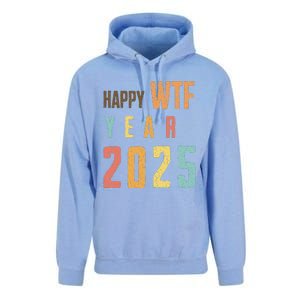 Funny Happy Wtf Year 2025 Quote New Year 2025 Cool Happy Wtf Unisex Surf Hoodie