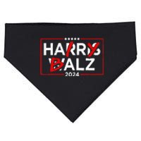 Funny Harris Walz 24 Hairy Balz 2024 Meme Democratics Vote USA-Made Doggie Bandana