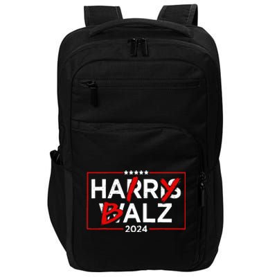 Funny Harris Walz 24 Hairy Balz 2024 Meme Democratics Vote Impact Tech Backpack