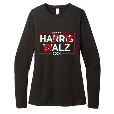 Funny Harris Walz 24 Hairy Balz 2024 Meme Democratics Vote Womens CVC Long Sleeve Shirt