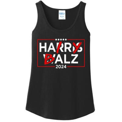 Funny Harris Walz 24 Hairy Balz 2024 Meme Democratics Vote Ladies Essential Tank