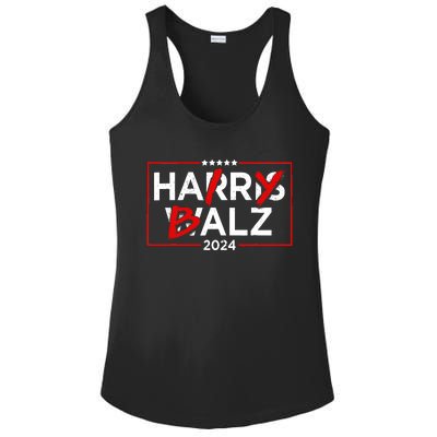 Funny Harris Walz 24 Hairy Balz 2024 Meme Democratics Vote Ladies PosiCharge Competitor Racerback Tank