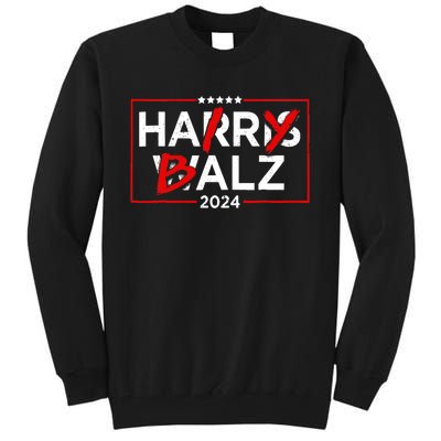 Funny Harris Walz 24 Hairy Balz 2024 Meme Democratics Vote Tall Sweatshirt