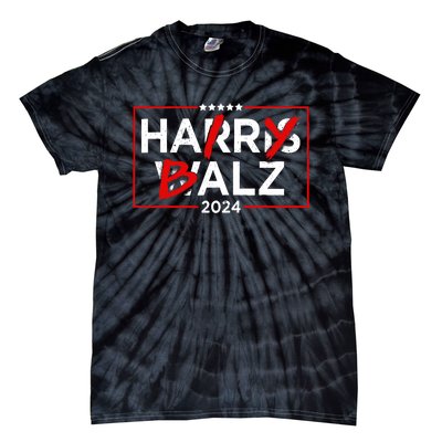 Funny Harris Walz 24 Hairy Balz 2024 Meme Democratics Vote Tie-Dye T-Shirt