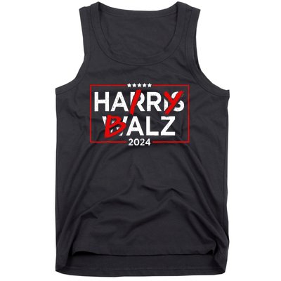 Funny Harris Walz 24 Hairy Balz 2024 Meme Democratics Vote Tank Top