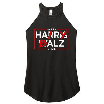 Funny Harris Walz 24 Hairy Balz 2024 Meme Democratics Vote Women's Perfect Tri Rocker Tank