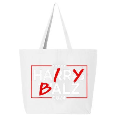 Funny Harris Walz 24 Hairy Balz 2024 Meme Democratics Vote 25L Jumbo Tote