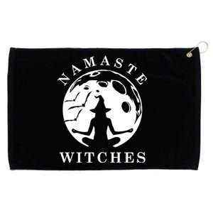 Funny Halloween Witch Yoga Namaste Cute Design Meaningful Gift Grommeted Golf Towel