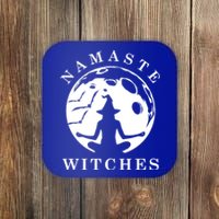 Funny Halloween Witch Yoga Namaste Cute Design Meaningful Gift Coaster