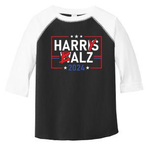 Funny Harris Walz 24 Harry Balz 2024 Meme Democratics Vote Toddler Fine Jersey T-Shirt