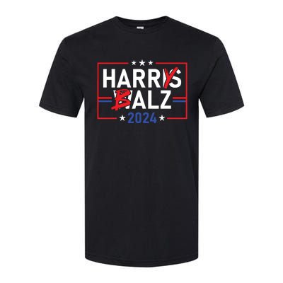 Funny Harris Walz 24 Harry Balz 2024 Meme Democratics Vote Softstyle® CVC T-Shirt