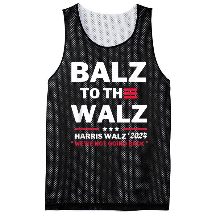 Funny Harris Waltz Election Balz To The Walz Mesh Reversible Basketball Jersey Tank