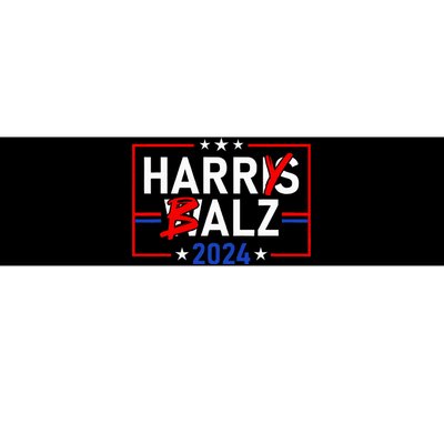 Funny Harris Walz 24 Harry Balz 2024 Meme Democratics Vote Bumper Sticker