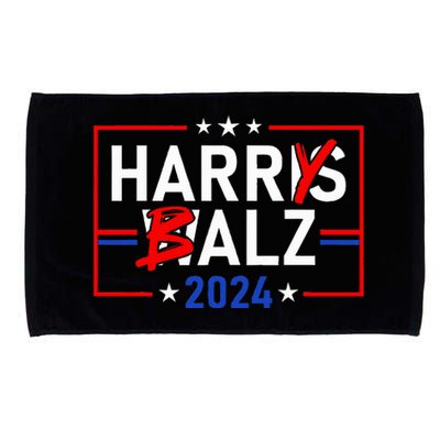 Funny Harris Walz 24 Harry Balz 2024 Meme Democratics Vote Microfiber Hand Towel