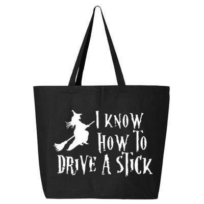 Funny Halloween Witch ; I Know How To Drive A Stick 25L Jumbo Tote