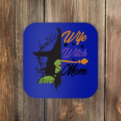 Funny Halloween Wife Witch Mom Gift Coaster