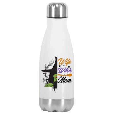 Funny Halloween Wife Witch Mom Gift Stainless Steel Insulated Water Bottle