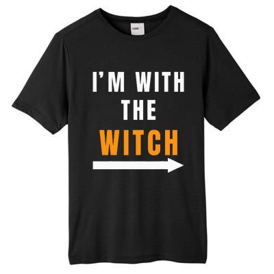 Funny Halloween Witch Costume I'm With The Witch Tall Fusion ChromaSoft Performance T-Shirt