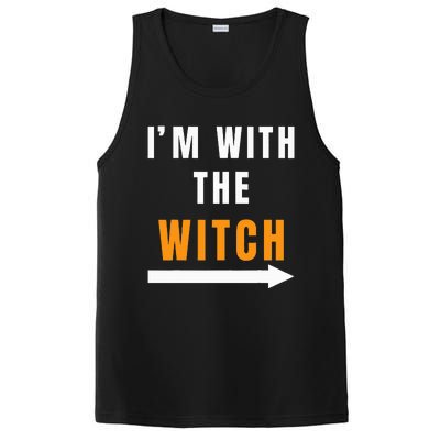 Funny Halloween Witch Costume I'm With The Witch PosiCharge Competitor Tank