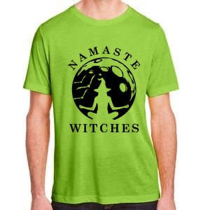 Funny Halloween Witch Yoga Namaste Gift Adult ChromaSoft Performance T-Shirt