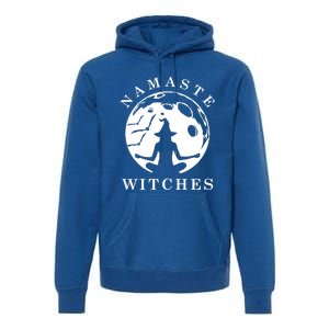 Funny Halloween Witch Yoga Namaste Gift Premium Hoodie