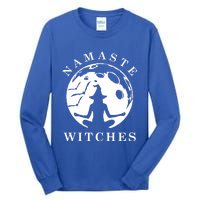 Funny Halloween Witch Yoga Namaste Gift Tall Long Sleeve T-Shirt