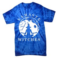 Funny Halloween Witch Yoga Namaste Gift Tie-Dye T-Shirt