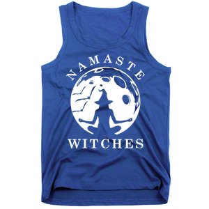 Funny Halloween Witch Yoga Namaste Gift Tank Top