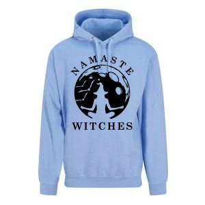 Funny Halloween Witch Yoga Namaste Gift Unisex Surf Hoodie