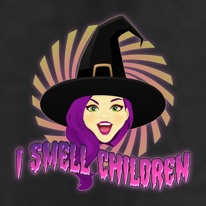 Funny Halloween Witch I Smell Children 7 Panel Mesh Trucker Snapback Hat